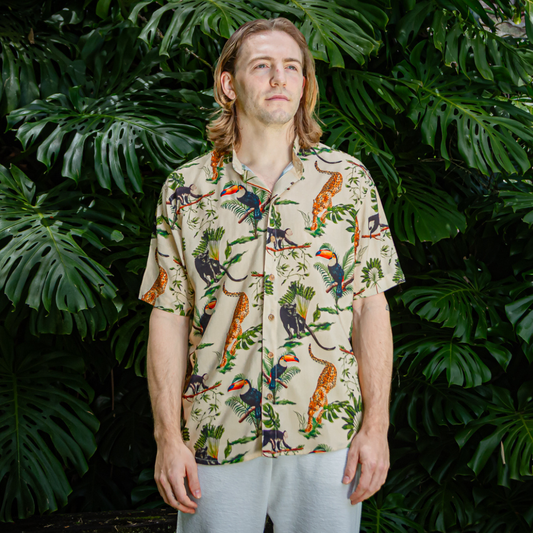 Camisa Manga corta bosque tropical