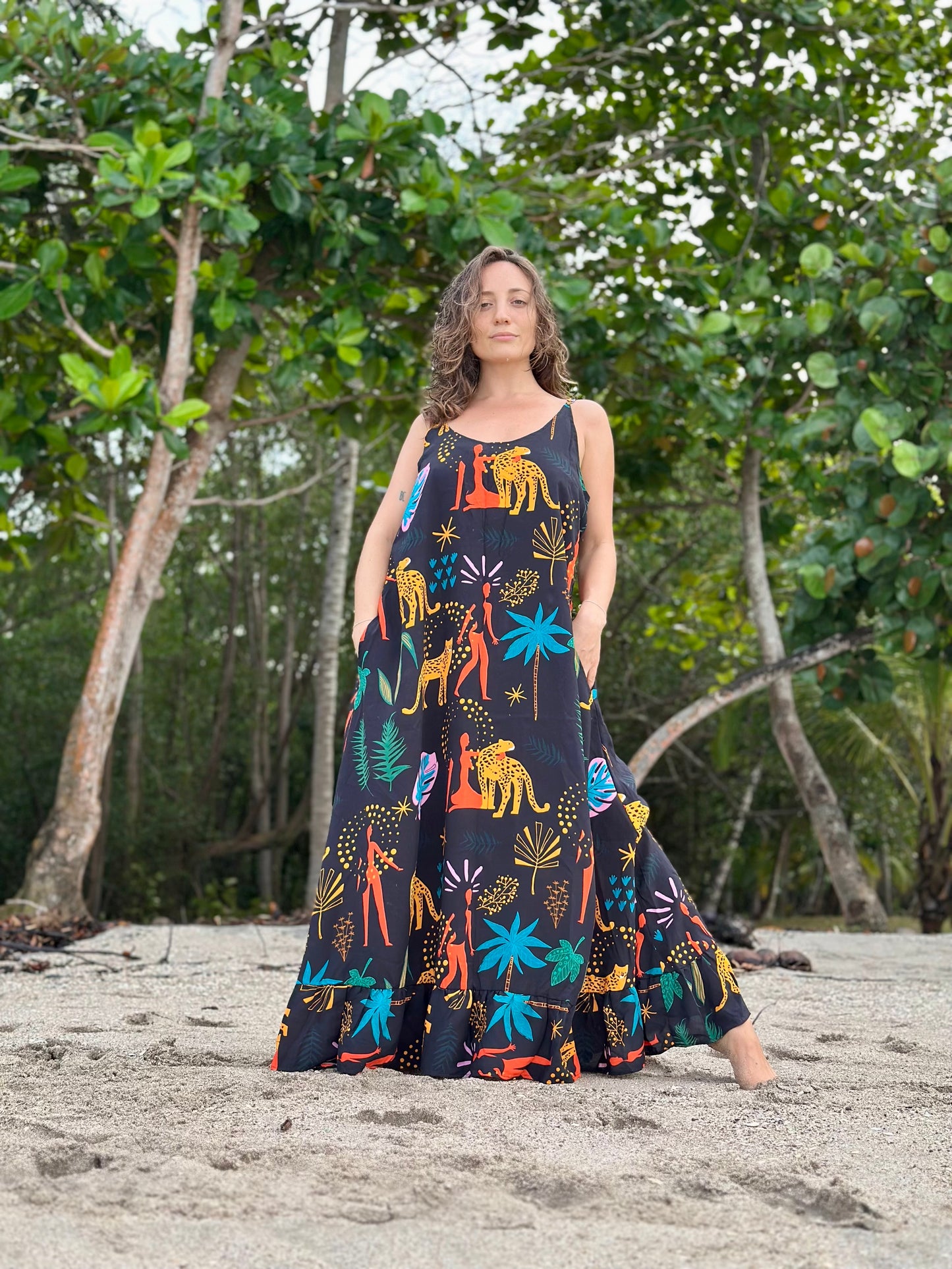 vestido Bosque de jaguares