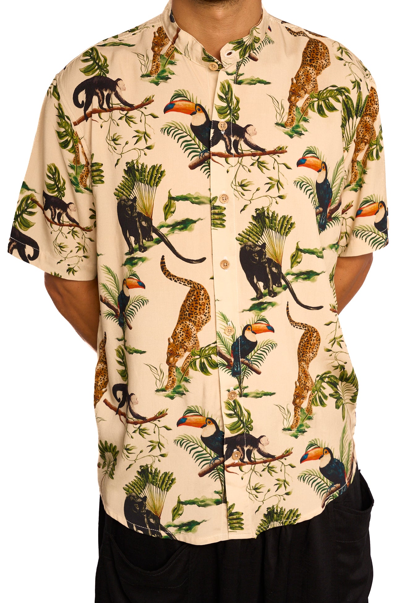 Camisa Manga corta bosque tropical