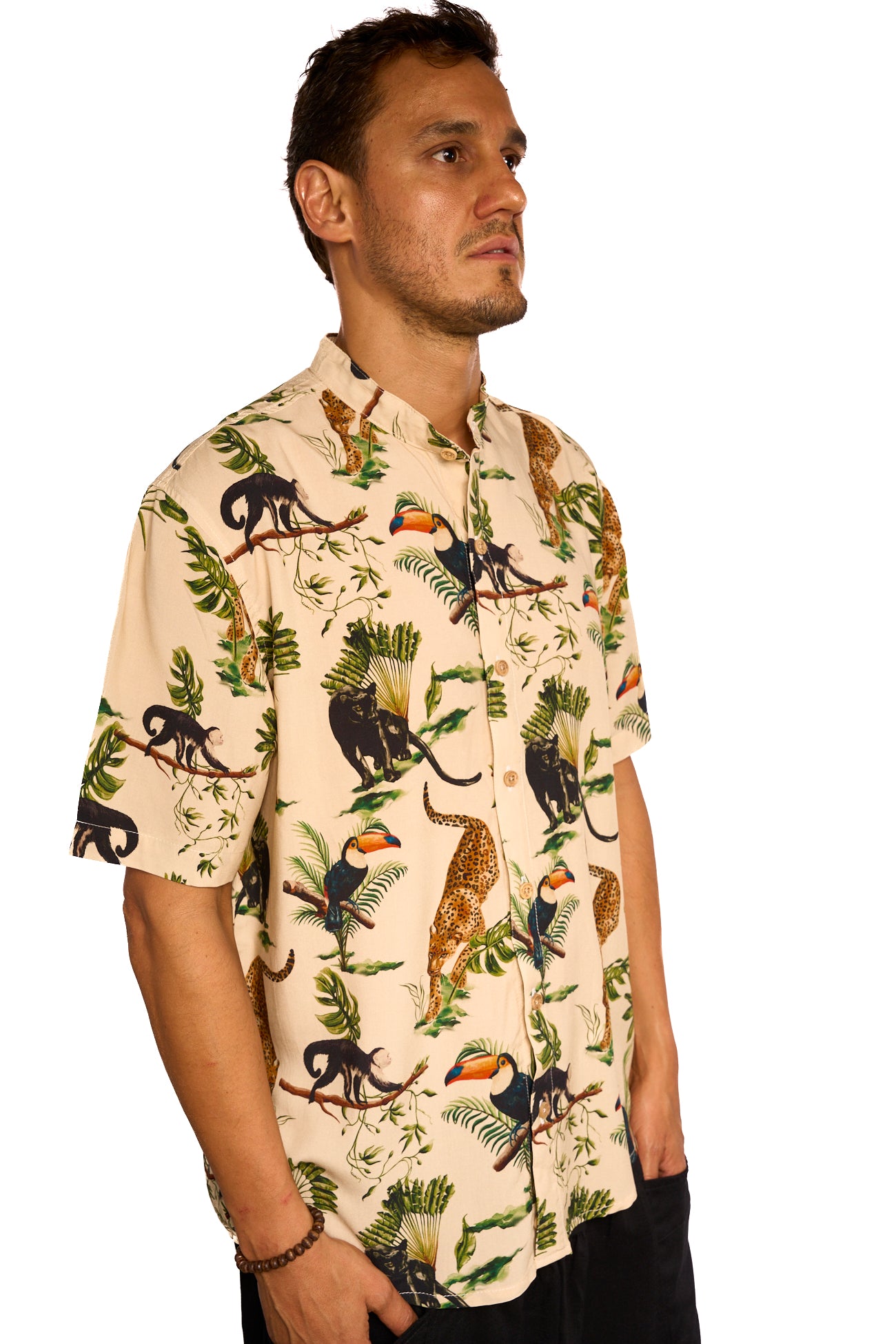 Camisa Manga corta bosque tropical