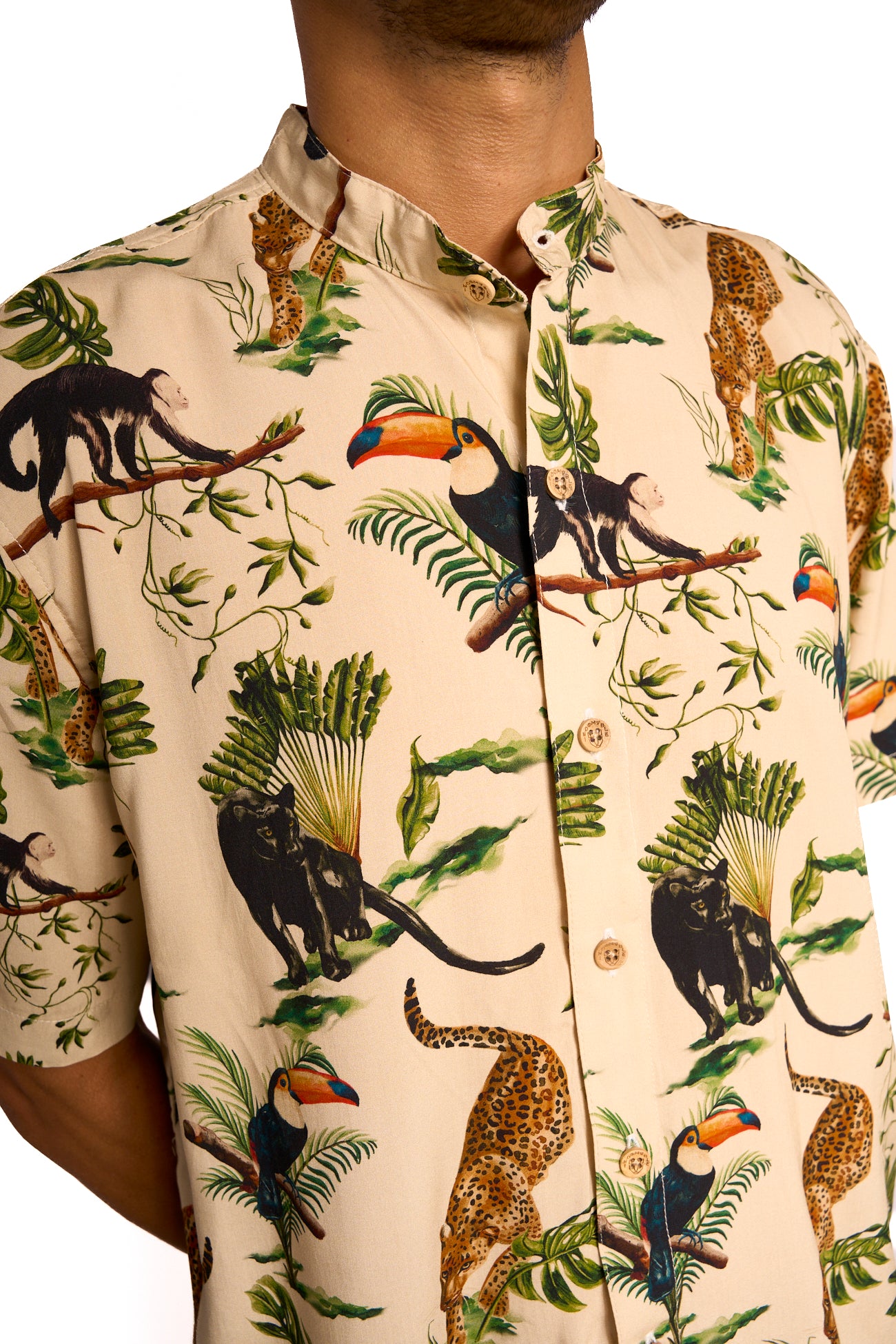 Camisa Manga corta bosque tropical